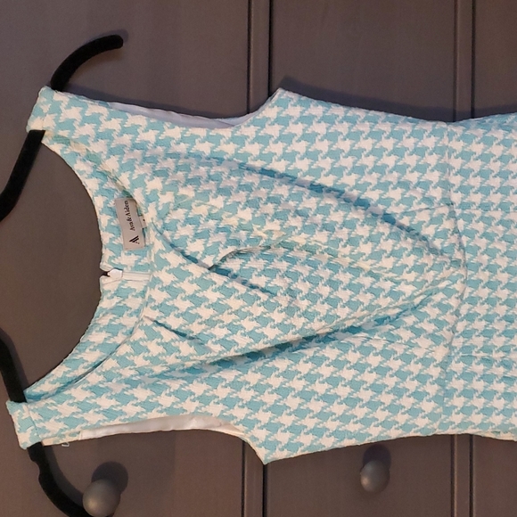 Blue houndstooth dress - Picture 2 of 5